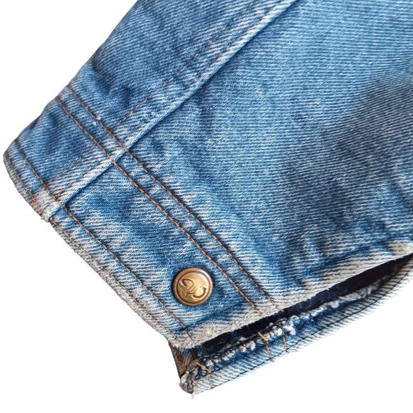 Vintage Men's Jacket XL Trucker Walls Blizzard-Pruf USA Blanket Lined Denim 80's - Picture 11 of 11
